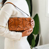 THE ZENOBIA WOVEN CLUTCH