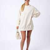 100% Cotton Jersey Sweatshirt Dress 