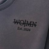 YEREVAN Cotton Oversized Sweatshirt - Dark Vintage Gray