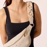 BANANA BAG LINEN MACRAMÉ NICOLE