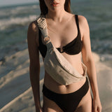 BANANA BAG LINEN MACRAMÉ NICOLE