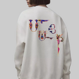 Cotton Fleece Oversized Sweatshirt (dress) - Ivory