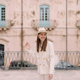 ROSALIE FLOWERS FUSCHIA HAT: M